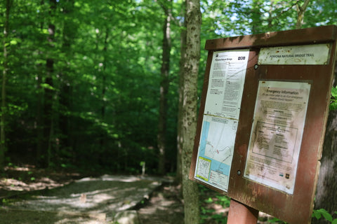 Pomona Natural Bridge Shawnee National Forest hiking trail Illinois 