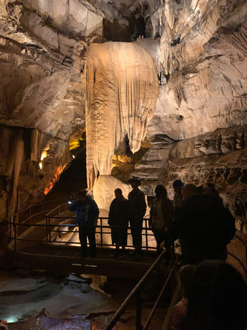 the rock of ages in squire boone caverns in indiana