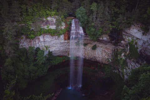 Fall creek falls state park waterfall hiking trail Tennessee 