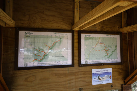 map of lower trails of jeffreys cliffs in central kentucky