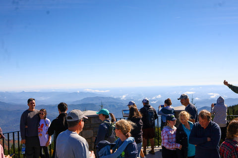 Scenic Mountain View’s atop Mount Mitchell state park North Carolina 