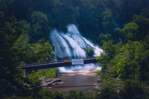 Rock island state park Tennessee waterfalls hiking trail twin falls great falls dam