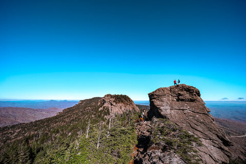 summit of macrae peak along the grandfather trail on grandfather mountain