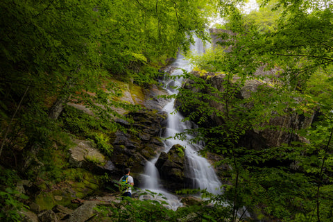 Apple orchard falls waterfall trail blue ridge parkway Appalachian Trail Virginia