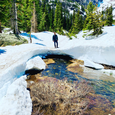 hiking to Emerald Lake in Rocky Mountain National Park