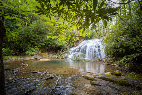 White owl falls dew falls John’s jump falls Nantahala National Forest waterfalls North Carolina blue ridge mountains hiking