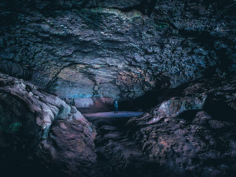 Cave in rock state park caverns hiking trail in Shawnee National forest Illinois 