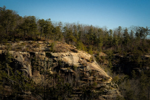 indian staircase trail in the red river gorge of Kentucky in the Daniel Boone national forest 