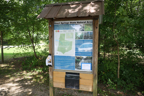 Short springs natural area waterfall hiking trails Tennessee state parks