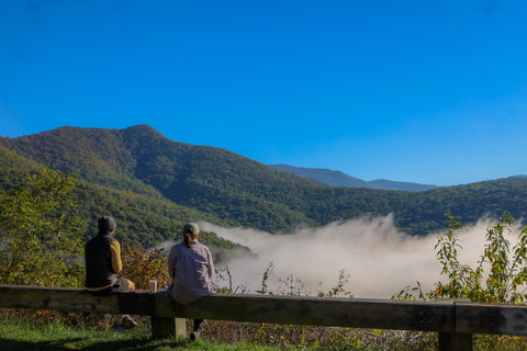 Lane pinnacle overlook along the blue ridge parkway in North Carolina