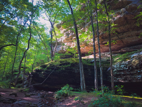 Big rocky hollow trail Ferne Clyffe State Park Shawnee National forest Illinois 