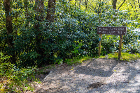 Mooney falls big Laurel falls southern Nantahala wilderness North Carolina hiking trails