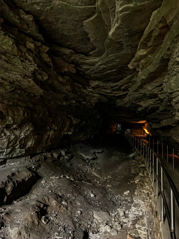 cave entrance into mammoth cave national park kentucky