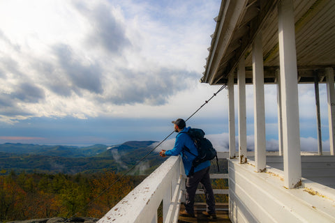 Yellow mountain fire tower trail Nantahala National Forest North Carolina 