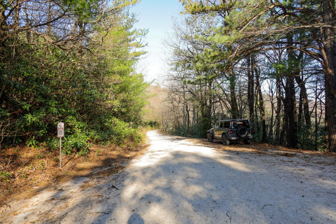 parking area to hawksbill mountain trail