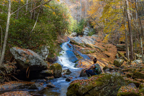 Tremont great smoky mountains national park Tennessee Lynn camp prong cascades middle prong waterfall hiking trails