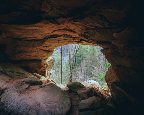 snow arch in red river gorge Kentucky 