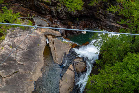 Tallulah gorge state park waterfalls hiking trail Georgia Hurricane falls