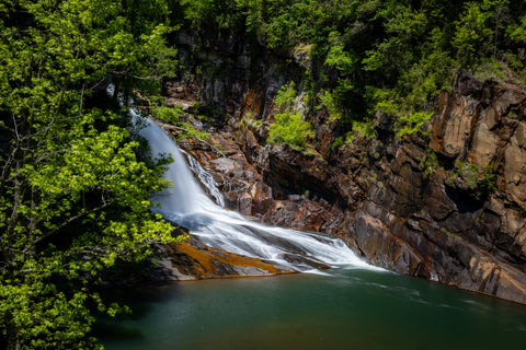 Tallulah gorge state park waterfalls hiking trail Georgia Hurricane falls