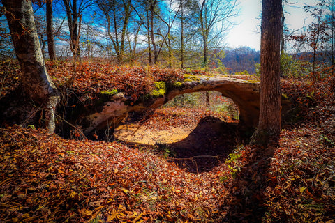 Nathan McClure Bear creek falls trail Daniel Boone National Forest Kentucky Natural arch