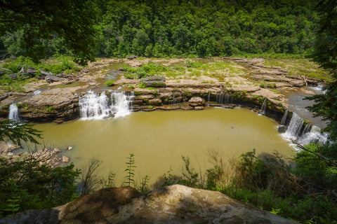 Rock island state park Tennessee waterfalls hiking trail twin falls great falls dam