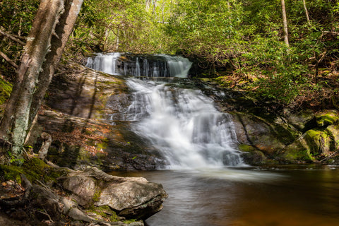 Mooney falls big Laurel falls southern Nantahala wilderness North Carolina hiking trails
