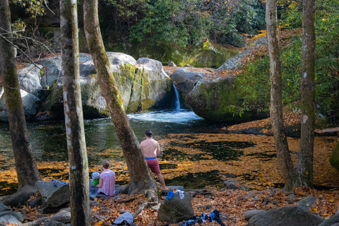 Midnight hole mouse creek falls big creek trail great smoky mountain national park North Carolina waterfalls