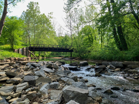 Illinois iron furnace picnic area hiking trail in Shawnee National forest Illinois 