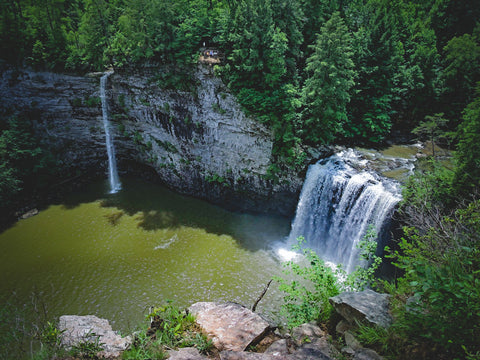 Cane creek falls and rockhouse falls Fall creek falls state park waterfall hiking trail Tennessee
