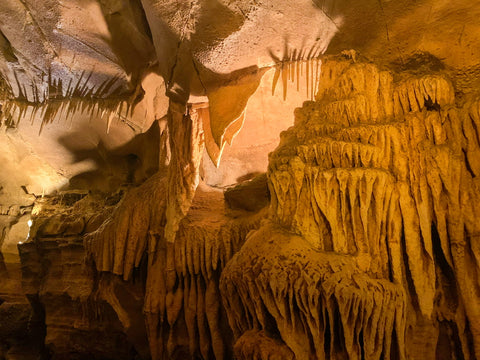 cave bacon and curtains in squire boone caverns in indiana