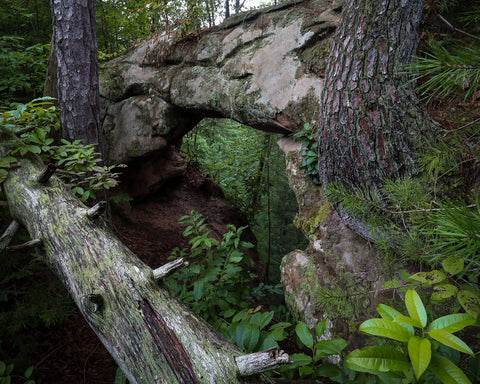 Grays arch rough trail rush ridge Hansons point pinch’em tight hiking trail red river gorge Daniel Boone National Forest Kentucky 