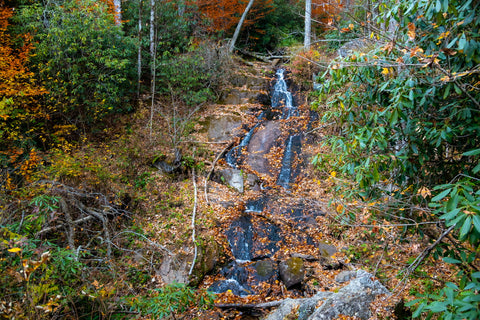 Woodfin cascades overlook blue ridge parkway North Carolina