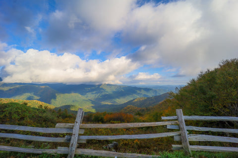 Grey beard mountain overlook blue ridge parkway North Carolina 