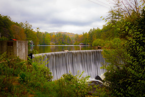 Mountain waters scenic byway Nantahala National Forest North Carolina waterfalls  Sequoyah falls