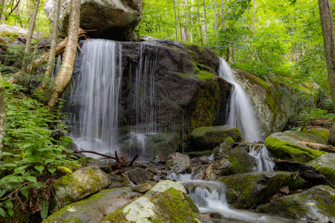 Apple orchard falls waterfall trail blue ridge parkway Appalachian Trail Virginia