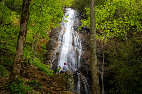 Rufus Morgan Falls hiking trail Nantahala National Forest North Carolina waterfall