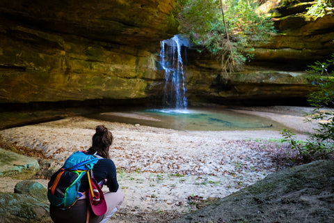 Chimney top falls red river gorge Daniel Boone National Forest Kentucky hiking trail