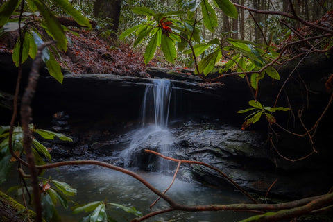 Van hook falls sheltowee Trace trail Daniel Boone National Forest Kentucky waterfall hiking