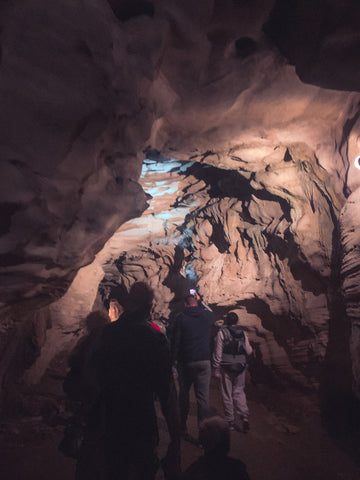 underground ranger guided tour of cascade cave in Carter caves state park Kentucky