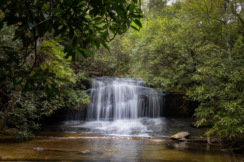 White owl falls dew falls John’s jump falls waterfalls Nantahala National Forest North Carolina waterfall hiking