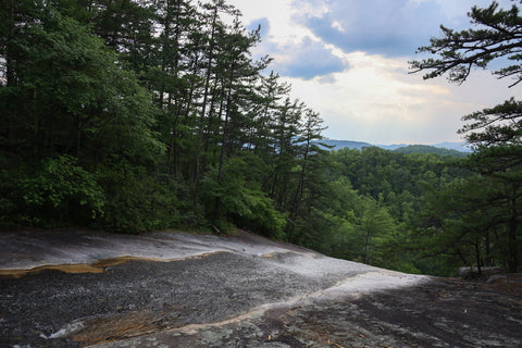 top of stone mountain falls in stone mountain state park