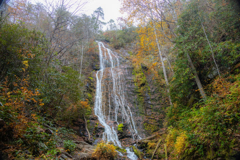 Mingo falls Cherokee North Carolina waterfall blue ridge parkway