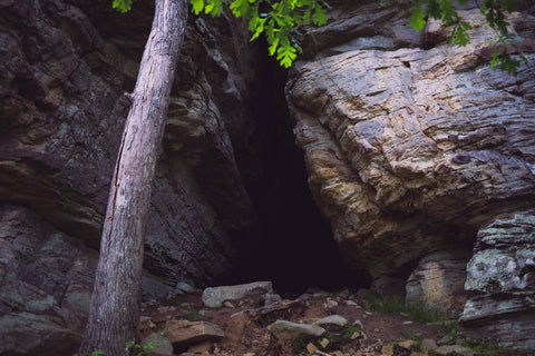 High knob overlook picnic area hiking trails in Shawnee National forest Illinois 