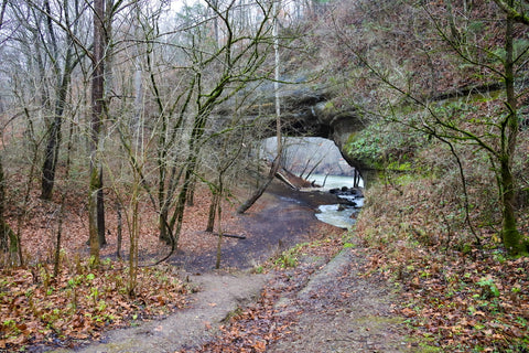 Entrance to Creelsboro Natural Bridge
