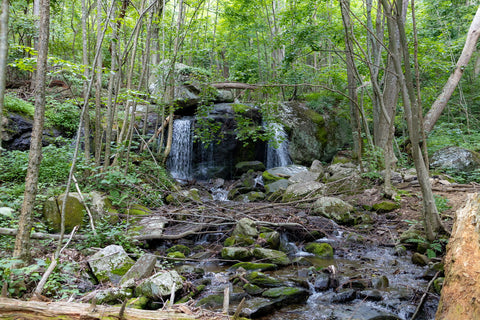 Apple orchard falls waterfall trail blue ridge parkway Appalachian Trail Virginia