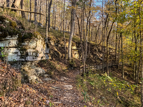 echo river spring trail in mammoth cave national park kentucky