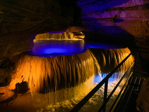 rimstone dams of squire boone caverns in indiana