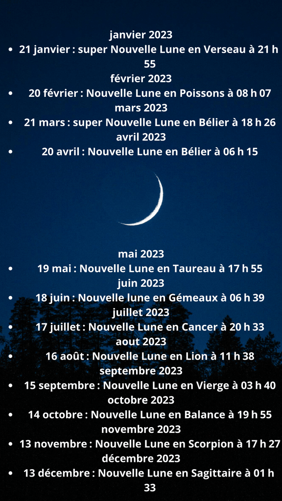 CALENDRIER LUNAIRE 2024, triple lune, calendrier 2024 | Carte de vœux