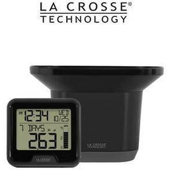 La Crosse Technology 724-1710 Wireless Rain Gauge Weather Station with  Thermometer - Clocks - Store