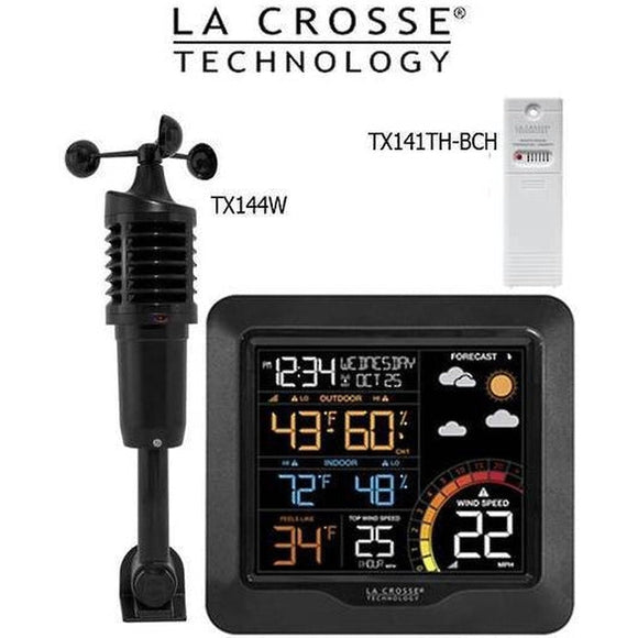 La Crosse Technology 724-1415BL Wireless Rain Station with Temperature and Humidity